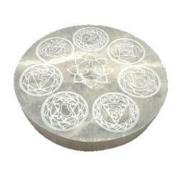 Incensario Selenita Budha 7 Chakras 10cm